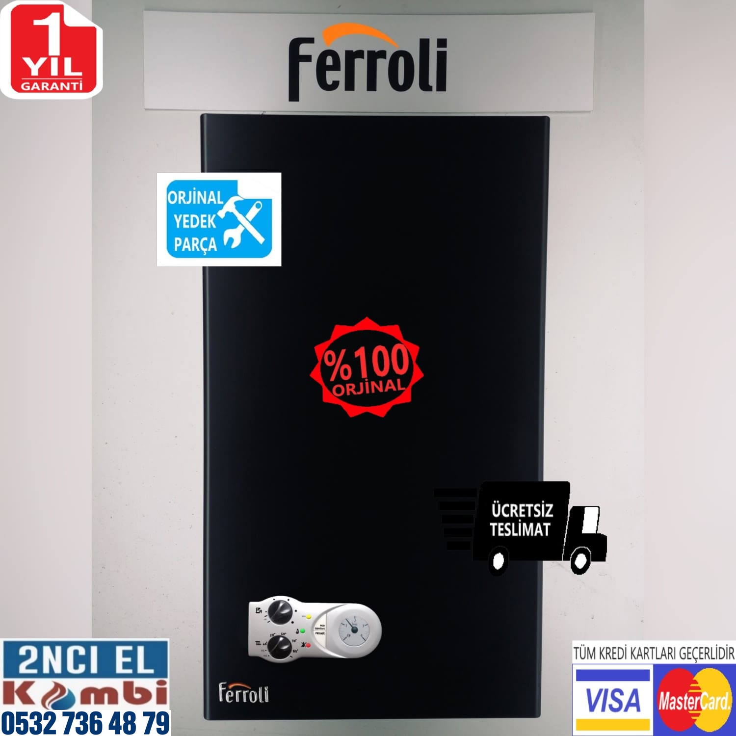 Kombi Ferroli DOMIproject 24 kW Hermetik katalog görseli