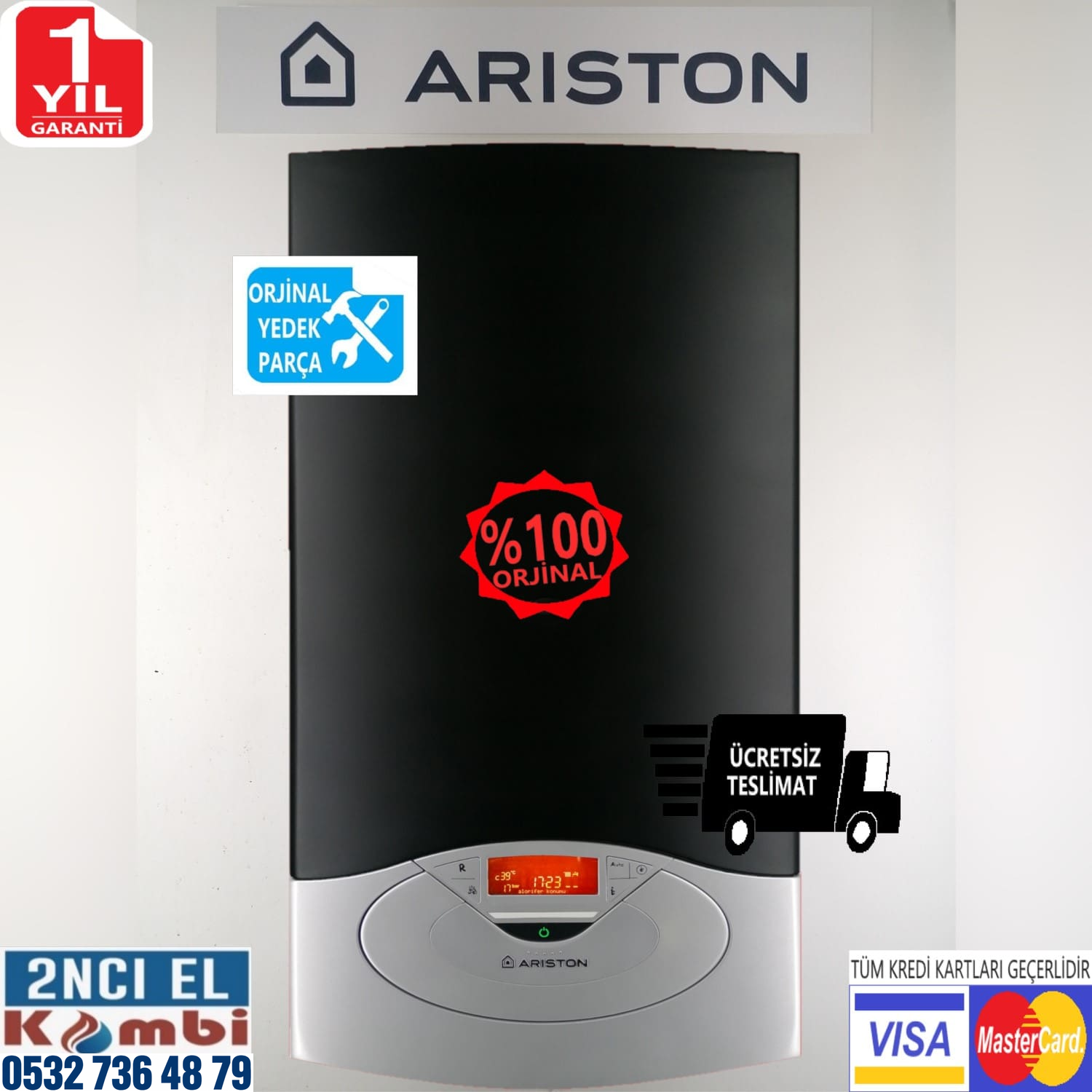 Kombi Ariston Genus 24 kW Hermetik katalog görseli