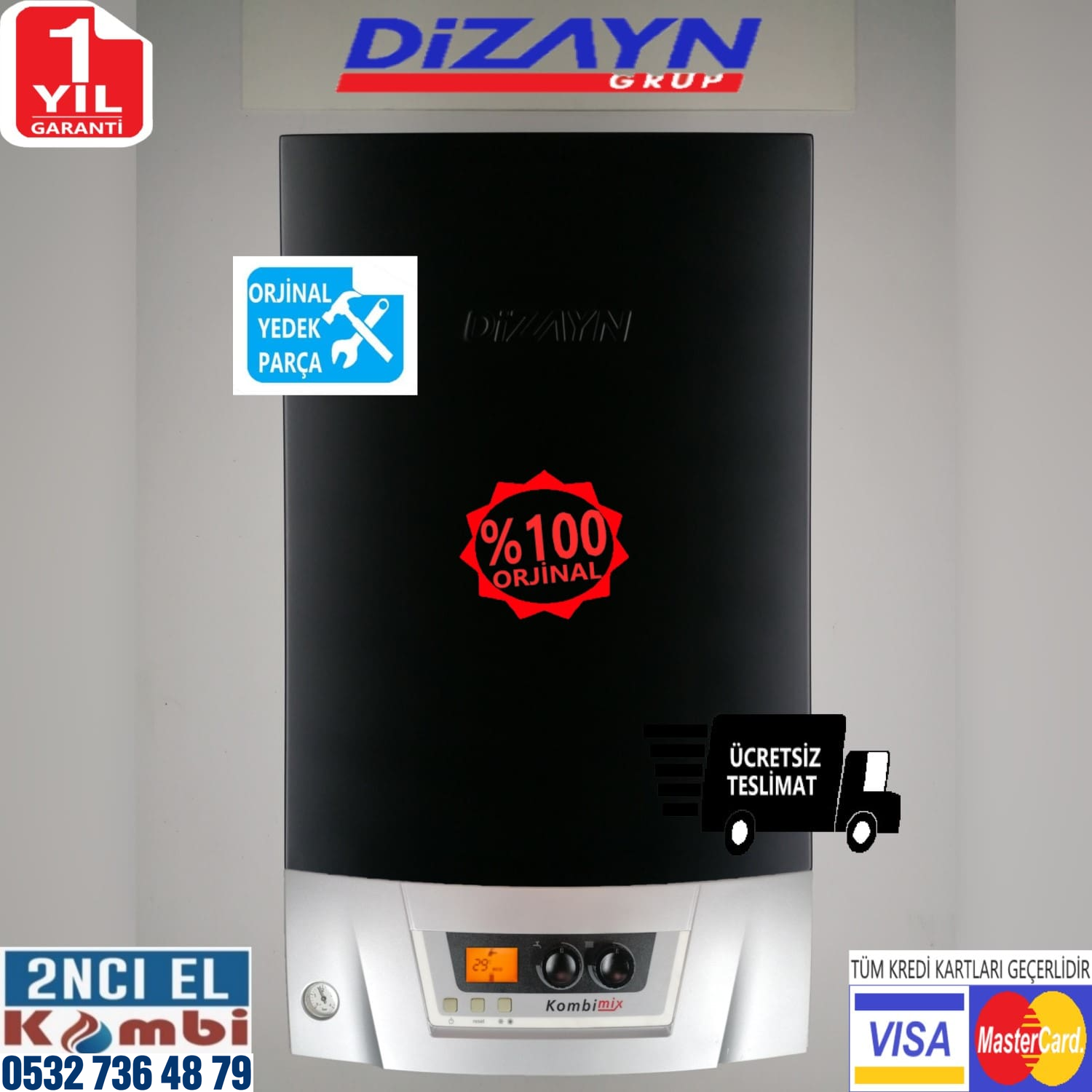 Dizayn Kombi Kombimix 24 kW Hermetik katalog görseli